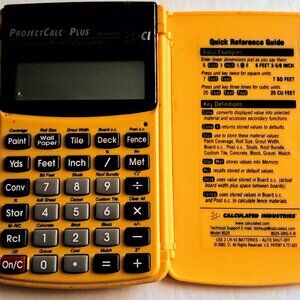 Vintage ProjectCalc Plus Model 8525 Do-It-Yourself Project Calculator